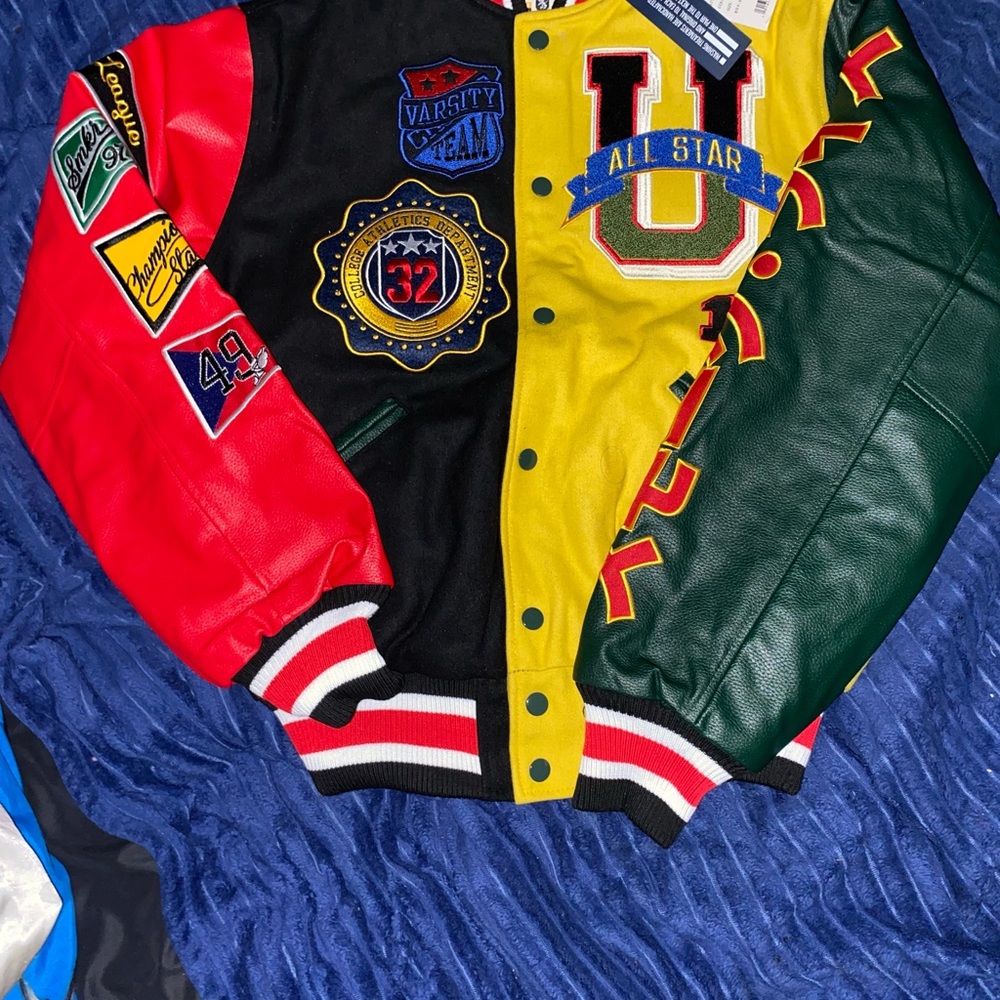 Multicolor Varsity Jacket for Men